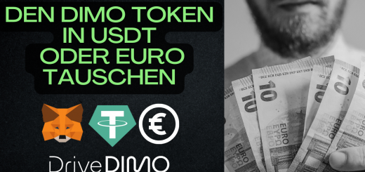 Den Dimo Token in USDT oder Euro tauschen