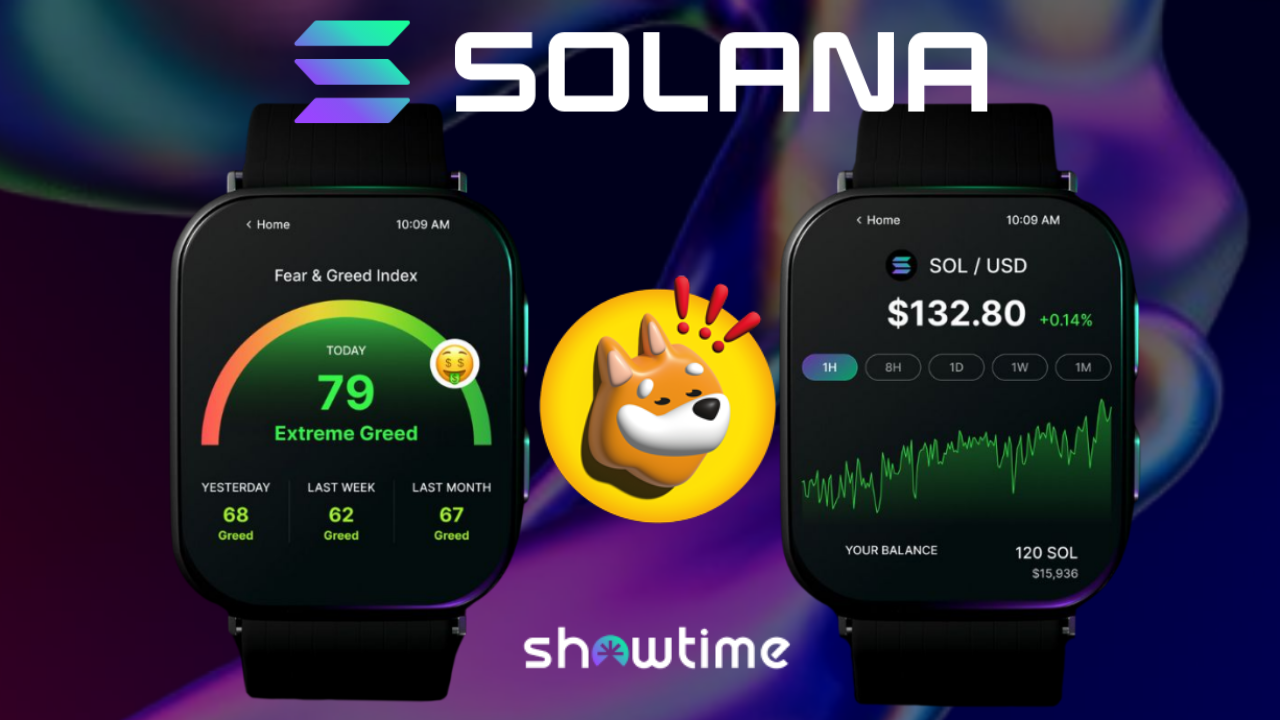 Showtime - die erste Solana KI Smartwatch der Welt
