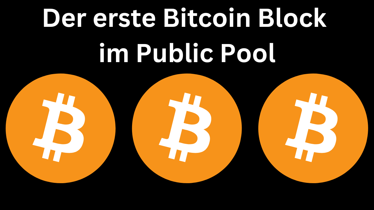 Bitcoin Block im Public Pool gefunden