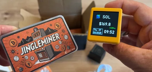 Mini Crypto-Tracker Review und NerdMiner Gewinnspiel