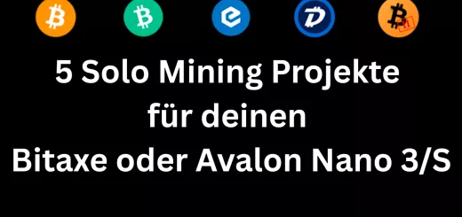 5 Krypto Projekte für Bitaxe & Avalon Nano 3/S