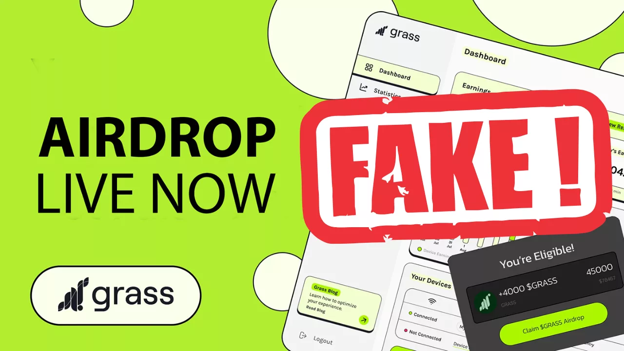 Vorsicht vor dem Grass Airdrop Scam!